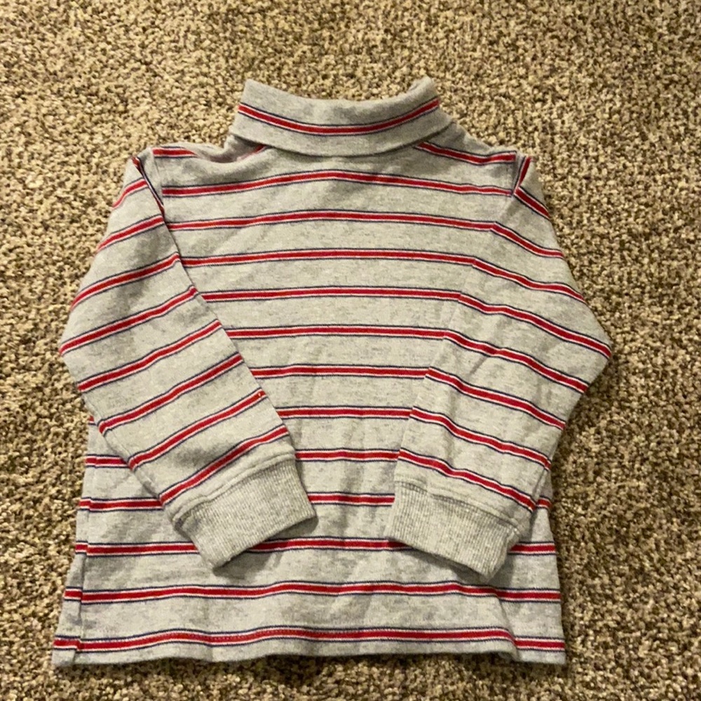 Red striped long sleeve shirt